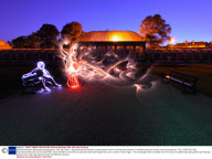 Michael Bosanko's light graffiti photography for Talk Talk, Britain - Aug 2009