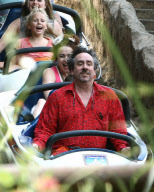 Tim Burton And His Wife Helena Bonham Carter Take Their Family To Disneyland