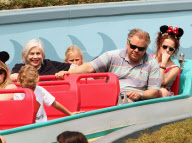 Tim Burton And His Wife Helena Bonham Carter Take Their Family To Disneyland