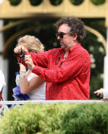 Tim Burton And His Wife Helena Bonham Carter Take Their Family To Disneyland