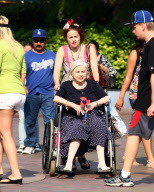 Tim Burton And His Wife Helena Bonham Carter Take Their Family To Disneyland