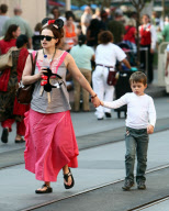 Tim Burton And His Wife Helena Bonham Carter Take Their Family To Disneyland