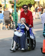 Tim Burton And His Wife Helena Bonham Carter Take Their Family To Disneyland