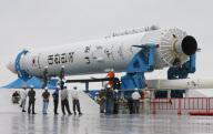 (3)SOUTH KOREA-SEOUL-FIRST SPACE ROCKET
