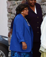 Katherine Jackson Looks Happy At Church