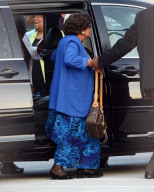 Katherine Jackson Looks Happy At Church