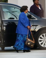 Katherine Jackson Looks Happy At Church