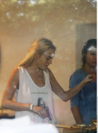 Actress LINDSAY LOHAN with Miss Fred Louboutins shopping for new jewelry in West Hollywood