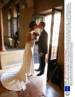 Caroline RIdley and Paul Szumilewicz, First Couple to be Married in 'Romeo and Juliet' House, Verona, Italy  - 21 Aug 2009