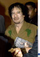 Colonel Gaddafi out and about in central Rome, Italy - 08 Jul 2009