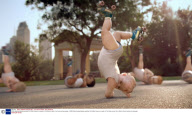 Roller-skating babies watched 3.8 million times in a week on YouTube as part of an Evian ad campaign - 2009