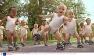 Roller-skating babies watched 3.8 million times in a week on YouTube as part of an Evian ad campaign - 2009