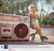Roller-skating babies watched 3.8 million times in a week on YouTube as part of an Evian ad campaign - 2009