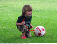 EXCL.: Sharon Stone's kids LAIRD and QUINN frolicking around at the Coldwater Park 