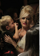 Singer GWEN STEFANI with ZUMA and KINGSTON spotted at GAVIN ROSSDALE's concert at The Grove