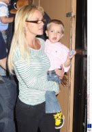 Britney Spears takes her sons to see 'Shrek The Musical' on Broadway, New York, America - 27 Aug 2009