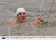 Lewis Gordon Pugh swims the length of the Thames, London, Britain - 03 Aug 2006