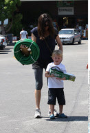 EXCL.:  Actress LIV TYLER taking her son MILO shopping for a garden hose and a sprinkler