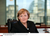 BERLIN: Angela Merkel at the chancellery