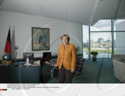 BERLIN: Angela Merkel at the chancellery