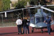 George Clooney and Elisabette Cannalis's arrival in Venice.