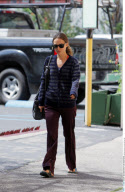 Actress NATALIE PORTMAN definitely having a bad hair day