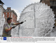 Smirnoff unveil a huge ice sculpture of London's iconic skyline, London, Britain - 11 Sep 2009