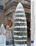 Smirnoff unveil a huge ice sculpture of London's iconic skyline, London, Britain - 11 Sep 2009