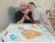Great Train Robber Ronnie Biggs at his nursing home in Barnet, London, Britain - 28 Aug 2009