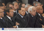State funeral for six Italian soldiers killed in Afghanistan, Basilica of San Paolo Fuori Le Mura, Rome, Italy - 21 Sep 2009