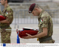 State funeral for six Italian soldiers killed in Afghanistan, Basilica of San Paolo Fuori Le Mura, Rome, Italy - 21 Sep 2009