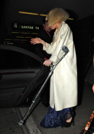 Lady Gaga Needs a Cane to walk at LAX