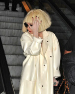 Lady Gaga Needs a Cane to walk at LAX