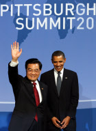 US-PITTSBURGH-HU JINTAO-OBAMA-DINNER