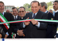 Ceremony to unveil newly built homes for the victims of the earthquake in Bazzano, L'Aquila, Italy - 29 Sep 2009