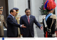 Pakistan President Asif Ali' Zardari visits Rome, Italy - 30 Sep 2009