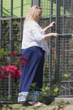 *EXCLUSIVE* Kirstie Alley has entered the monkey cage