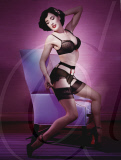 Burlesque dancer DITA VON TEESE presents her new Wonderbra underwear line 'Party Edition' in Madrid