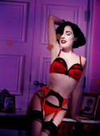 Burlesque dancer DITA VON TEESE presents her new Wonderbra underwear line 'Party Edition' in Madrid