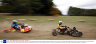 British Lawn Mower Racing event at Knebworth Country Fair, Britain - 03 Oct 2009