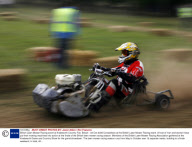 British Lawn Mower Racing event at Knebworth Country Fair, Britain - 03 Oct 2009