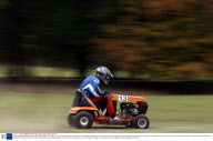British Lawn Mower Racing event at Knebworth Country Fair, Britain - 03 Oct 2009