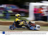 British Lawn Mower Racing event at Knebworth Country Fair, Britain - 03 Oct 2009