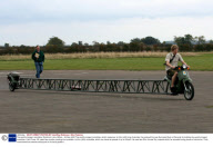 The world's longest motorbike, Stamford, Lincs, Britain - 23 Sep 2009