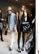 MILAN: Lapo Elkann and girlfriend Bianco Brandolini at Fendi fashion show