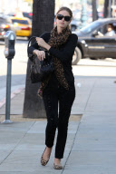 Nicky Hilton is happy after fur shopping