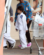 Michael Jackson's 3 children go to Karate Class