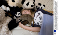 The Crane family, who specialise in hiring out animals for children's parties, East Hagbourne, Oxon, Britain - 2009