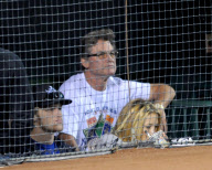 Kate Hudson and Kurt Russell Attend the Yankee Game