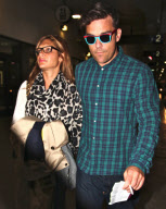 Robbie Williams and Girlfriend Arrive in LA